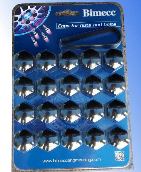 Nakładki ozdobne na śrub./nakr. CH17 czarne