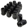 Nakrętka - Czarna   1/2" 20 UNF - pełna