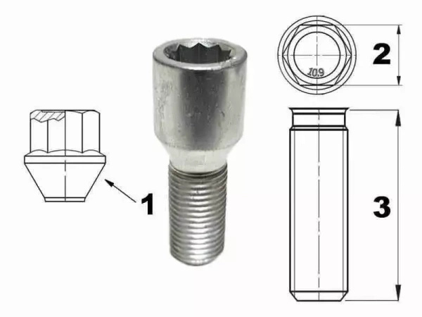 Śruba koła 14x1,25 torx  BMW
