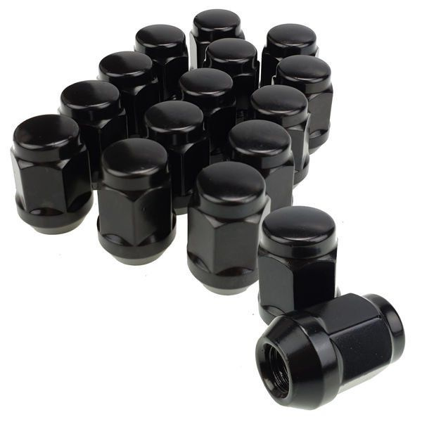 Nakrętka - Czarna   1/2" 20 UNF - pełna