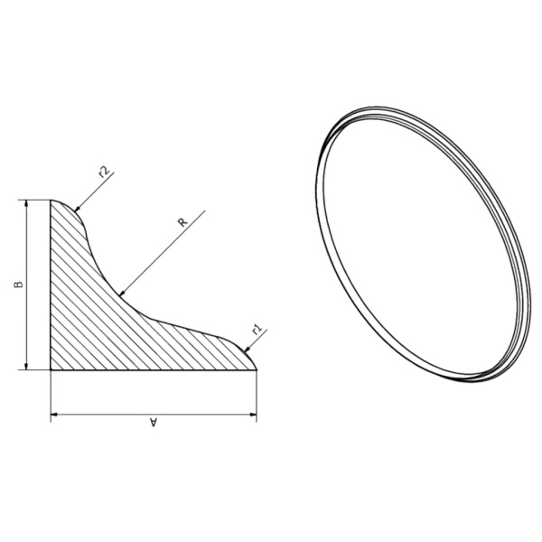 Klin gumowy Tyran AKC 21 koło 20 cali Kabat