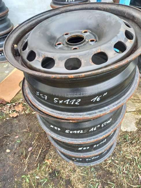 Felga stalowa 16x6,5 5x112 ET50 Audi, VW używana 