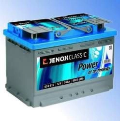 Akumulator JENOX 74 Ah 680 A CLASSIC P+