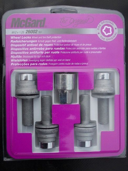 Zabezpieczenia do kół 12x1,25 Peugeot McGard