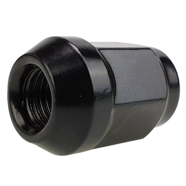 Nakrętka - Czarna   1/2" 20 UNF - pełna