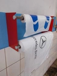 Wieszak do pokrowców serwisowych  - czerwony