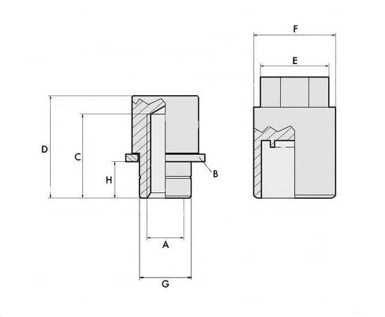 Zabezpieczenia do kół 14x1,5 stożek McGard  nakrętka